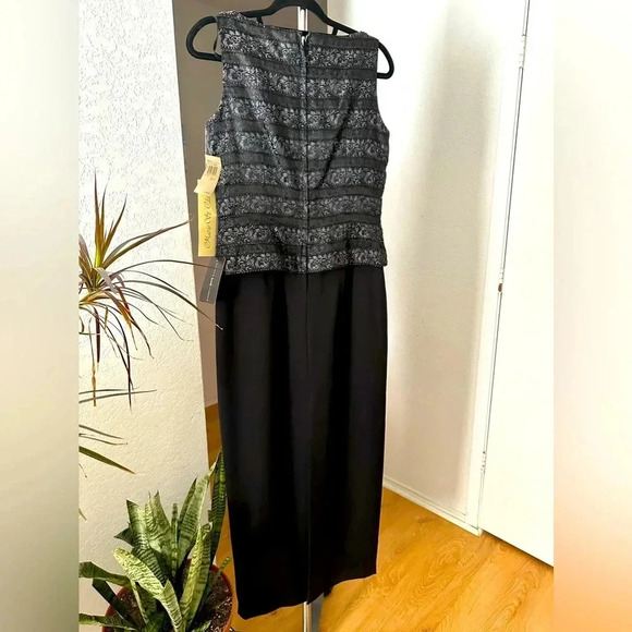 Marie T. Claire elegant sequined black dress size 8 - Picture 2 of 10